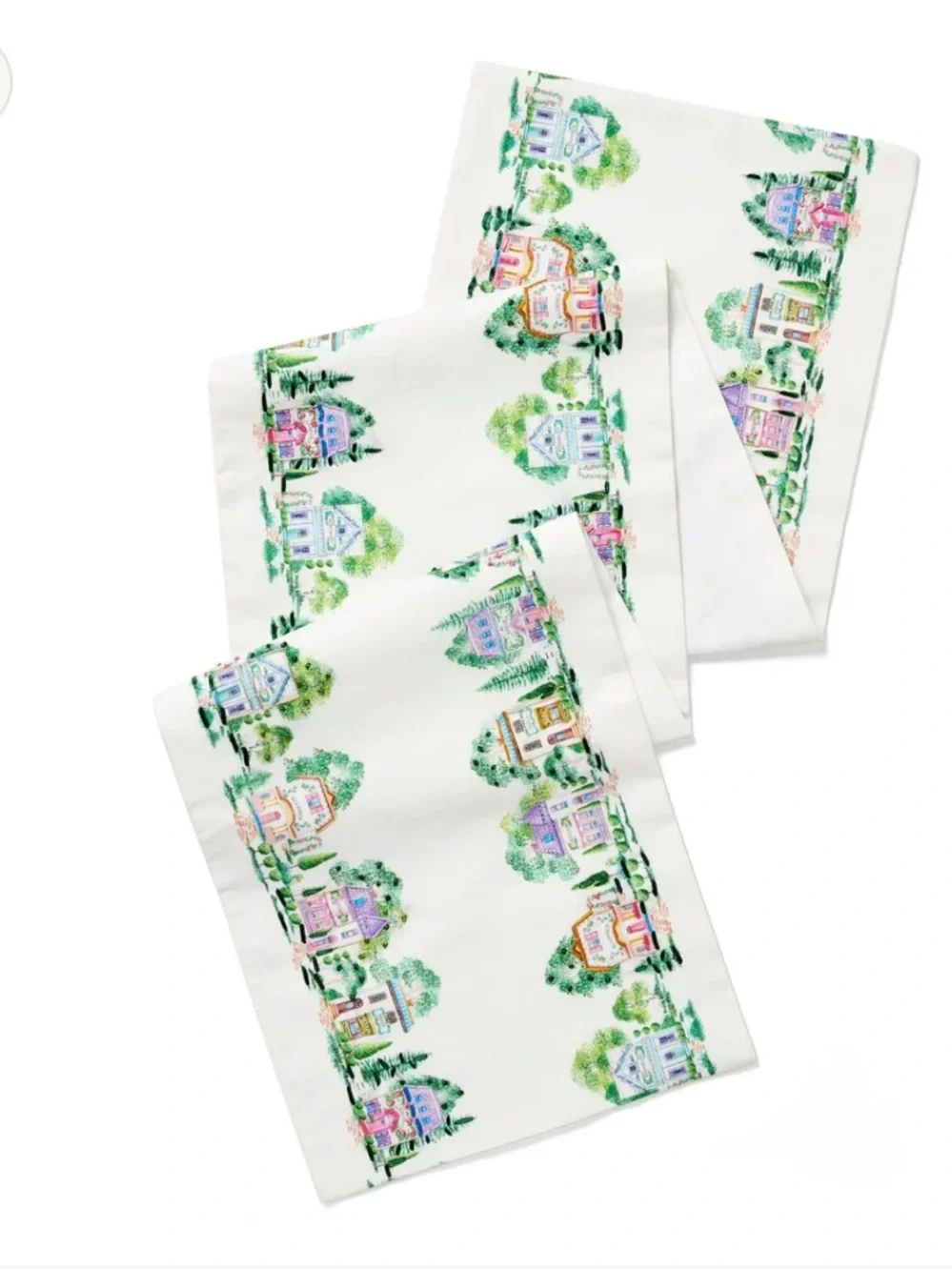 Lennox Spice Village White Table Runner